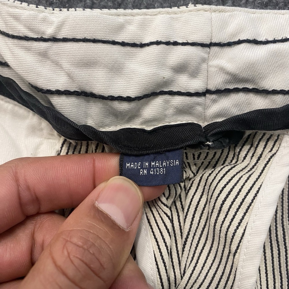 Vintage Y2K Polo Ralph Lauren Vertical Striped Baggy Loose Fit Shorts Mens Sz 38 - Picture 3 of 13